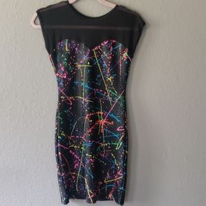 American Apparel Paint splatter pattern dress